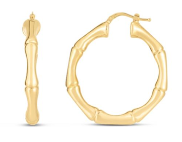 TLD Custom Jewelry Bamboo Hoops
14KT_Yellow_Gold