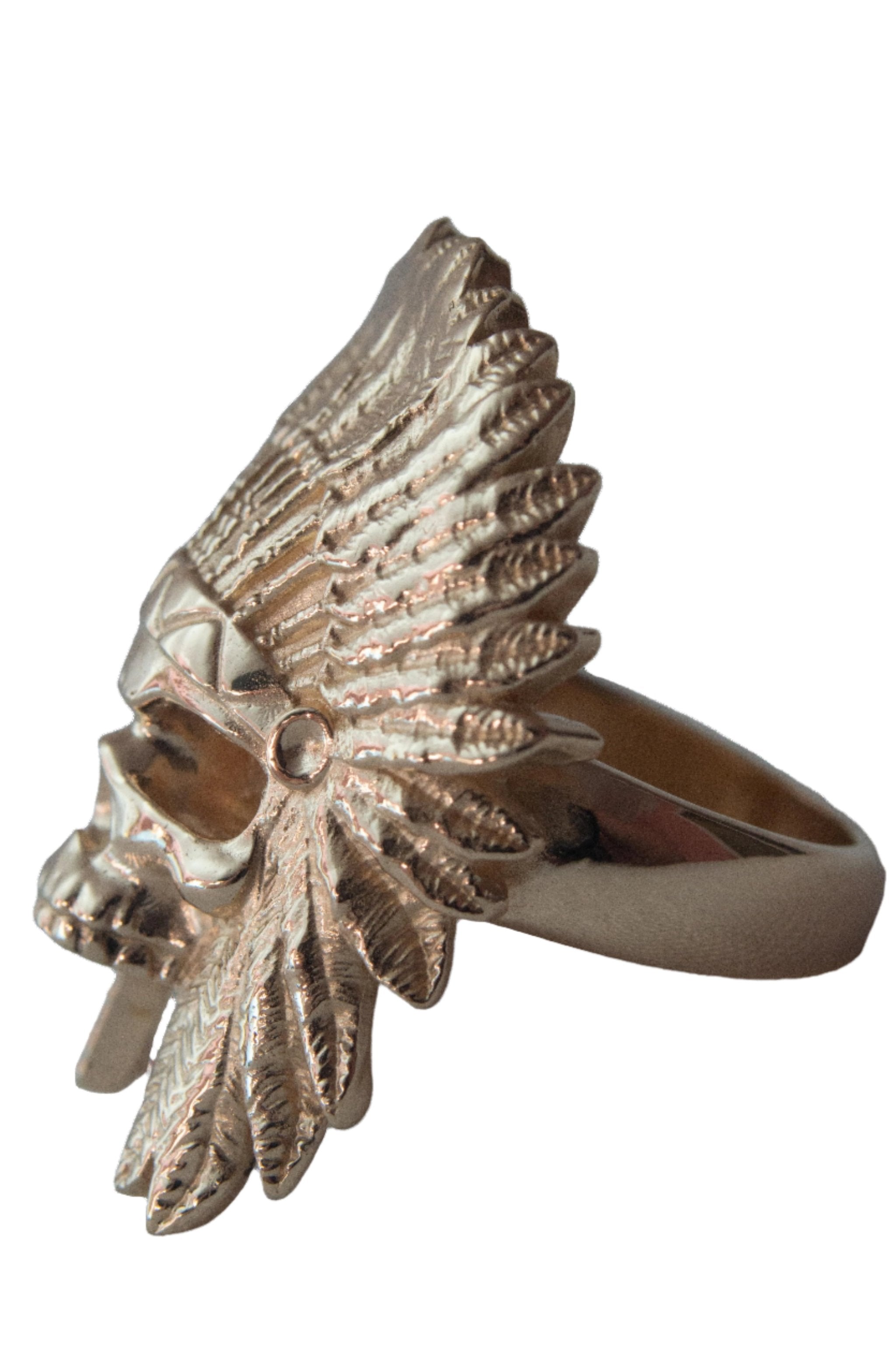 18kt Indian Skull Ring