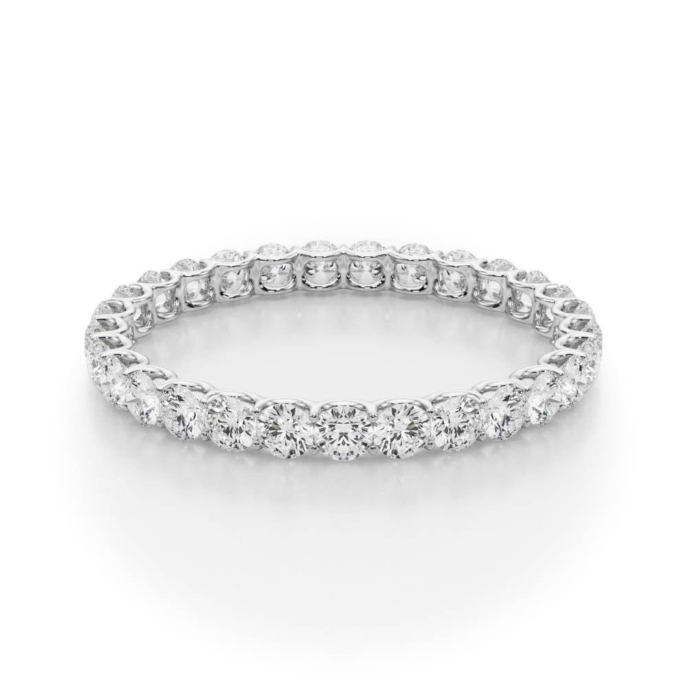 TLD Custom Jewelry 14K White Gold Eternity Wedding Ring