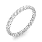 14K White Gold Eternity Wedding Ring 85191.angle 