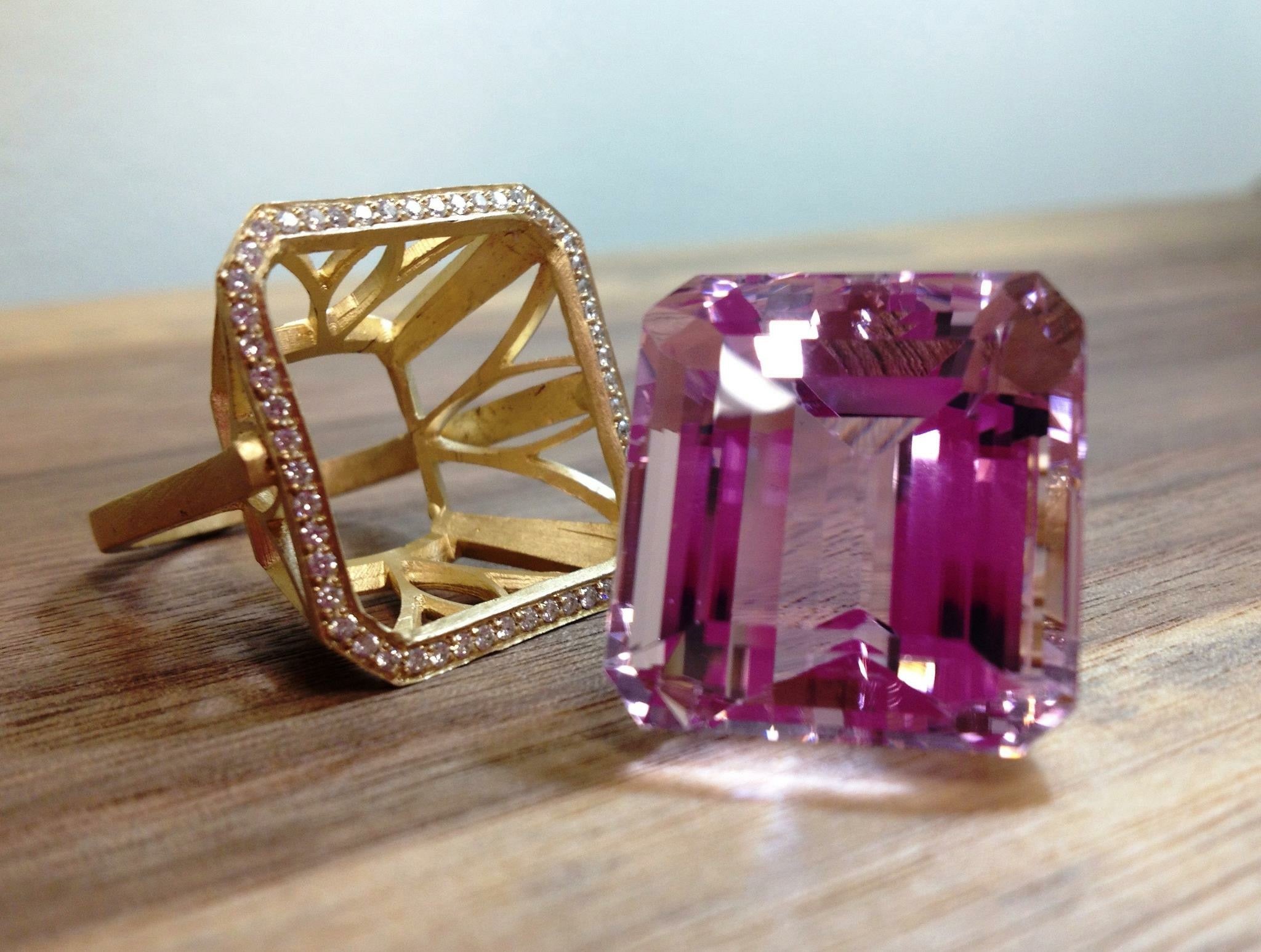 Pink Amethyst Ring 