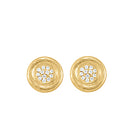 TLD Custom Jewelry Mini Diamond Gold Earrings